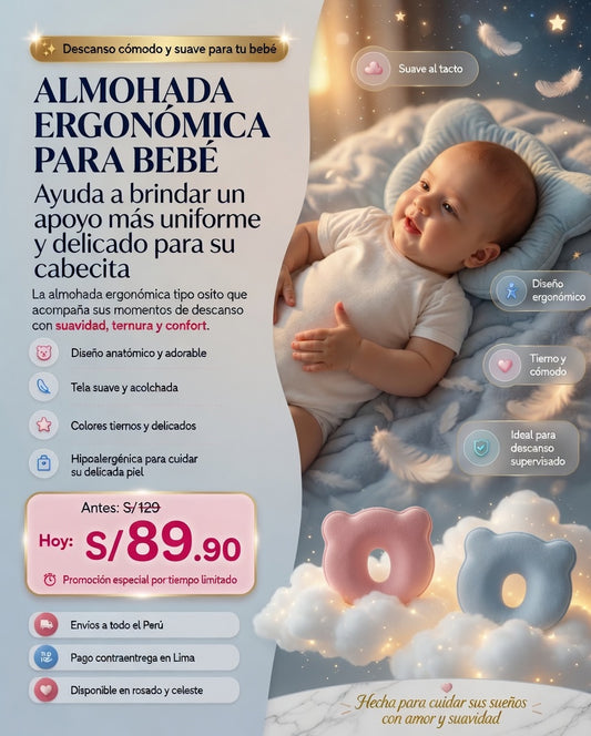 Almohada Ergonomica para Bebe